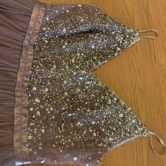 BHLDN size 6 beaded floor length formal dress - Picture 4 of 6